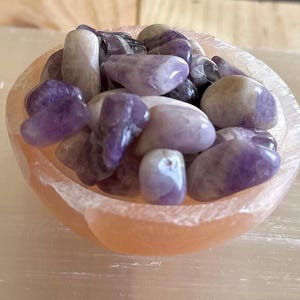 Tumbled Chevron Amethyst