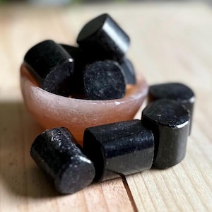 Rare Nuummite Tumbled Crystals | Sorcerer’s Stone | Metaphysical Crystals