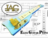 PDF download to print A0 sized plan to build a Gretsch Lapsteel PD60