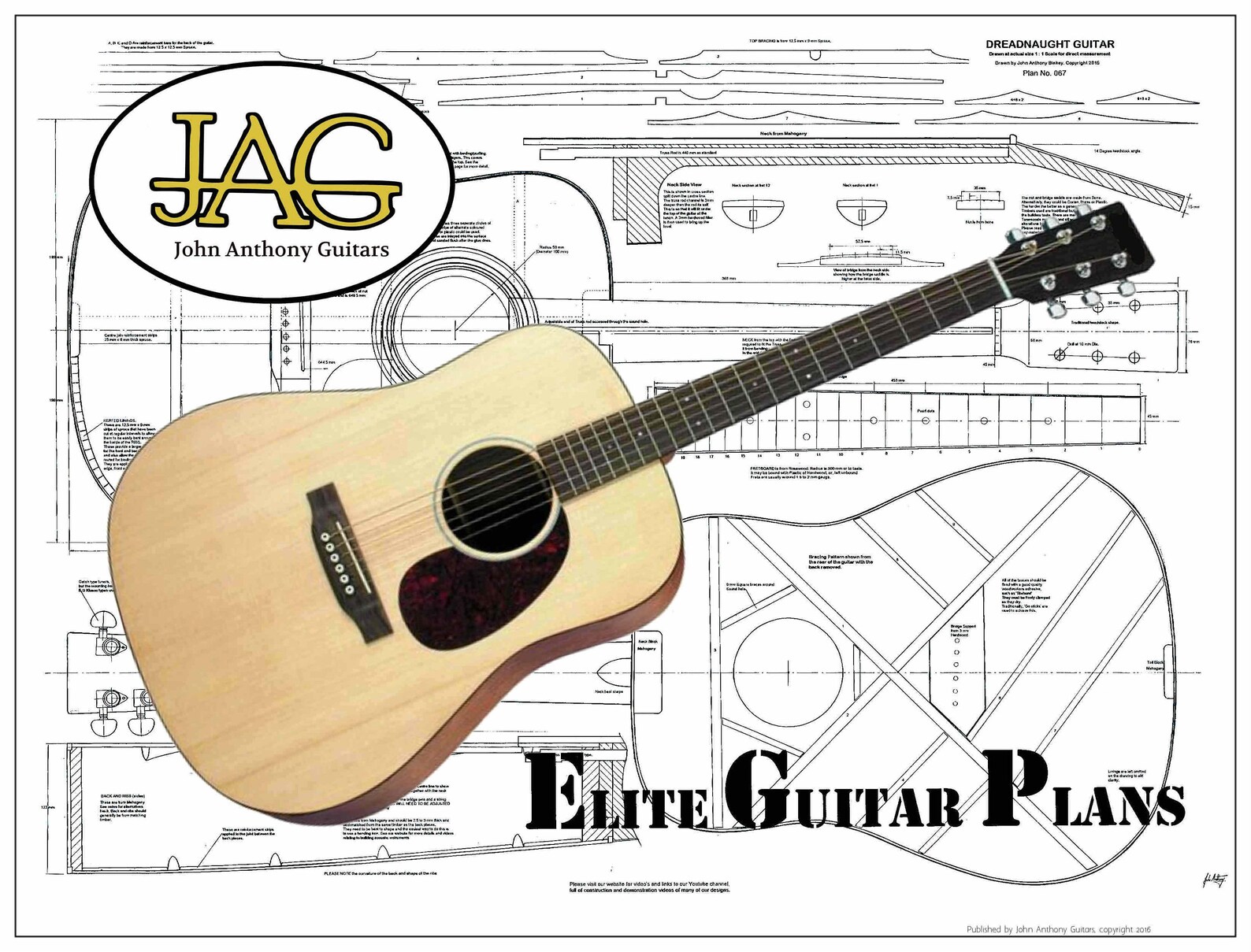 Plan to Build Dreadnought Acoustic Guitar/diy Project or Ideal | Etsy