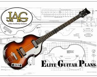 Plan To Build a Hofner Style Violin Electric bass Guitar P061