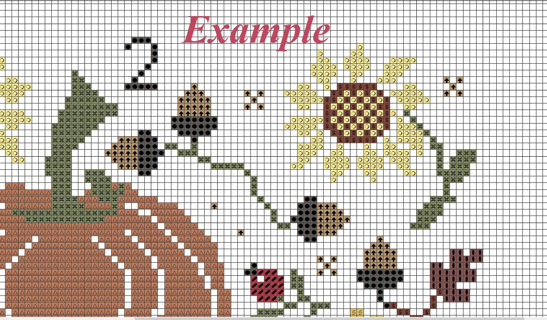 Primitive Easter Bunny Cross Stitch Pattern – Spring Bunny Bowl Filler ...