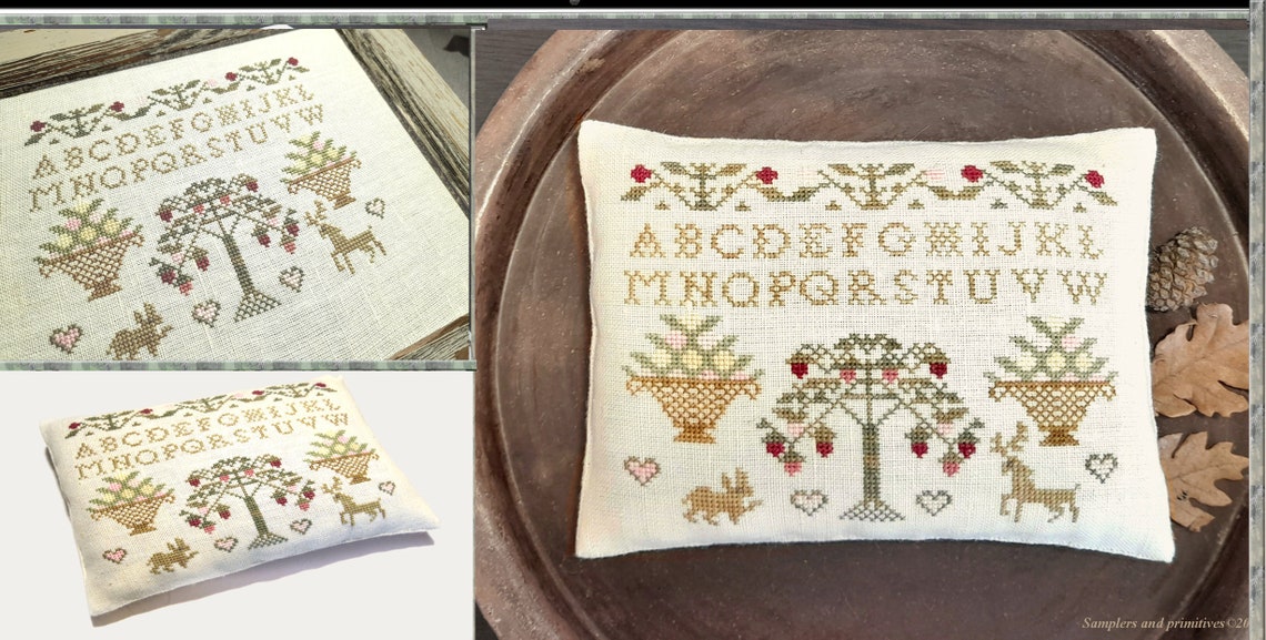 Cross Stitch Sampler Pattern Chart PDF Samplers and | Etsy