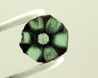 1.9 Carat Trapiche Natural Colombian Emerald Loose Gemstone