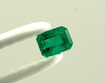 Sale Ends Today***4.2 X 3.2mm Emerald Cut Fine Natural Colombian Emerald Loose Gemstone