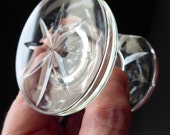 WATERFORD CRYSTAL Lismore Pattern. Single Vintage Dumb-Bell Shaped Knife or Spoon Rest