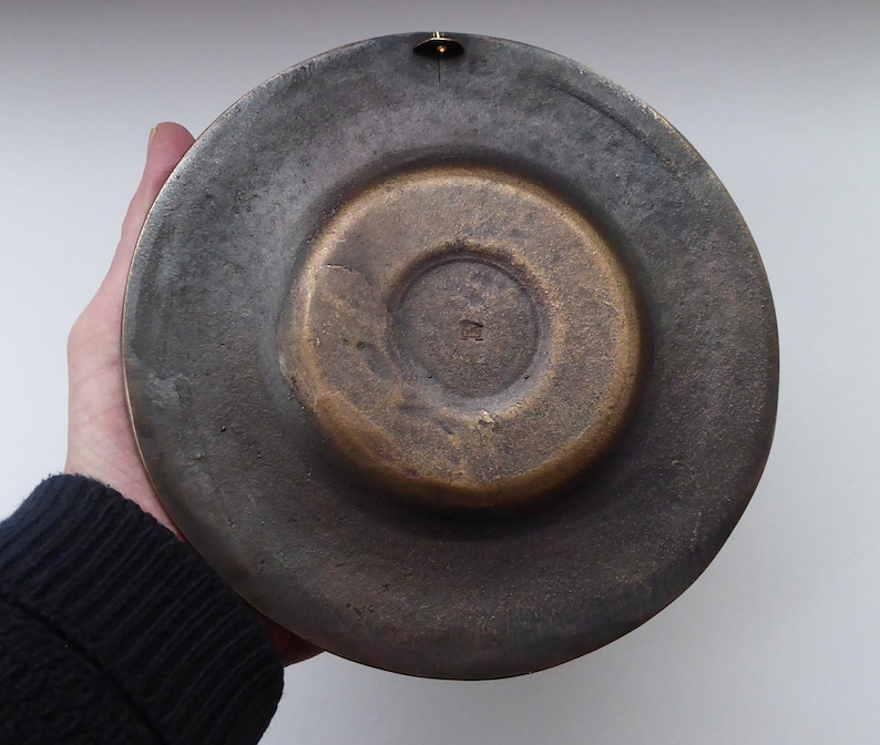 RARE Antique Bronze Wall Plate. Central Image Showing Diana Etsy