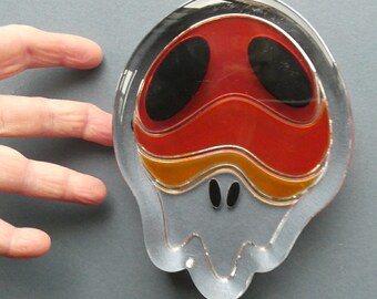 Vintage Moulded Glass Sculpture by Arkiv Vilmansa for Ikea Art Event