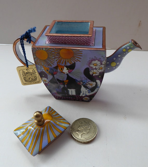 Aid Boxed Charlotte Di Vita Mini Enamel Teapots Trade Complete