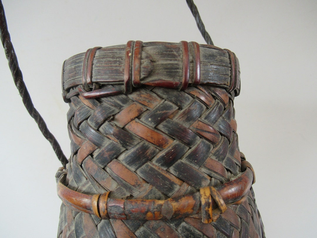 Genuine OLD 1940s AFRICAN Woven Rushes Arrow Holder Quiver / Basket ...
