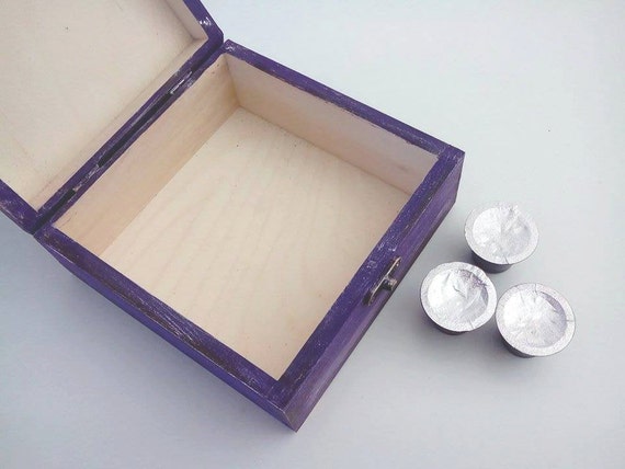 Plain Wood Tea Coffee Trinkets Jewellery Storage Box Decoupage