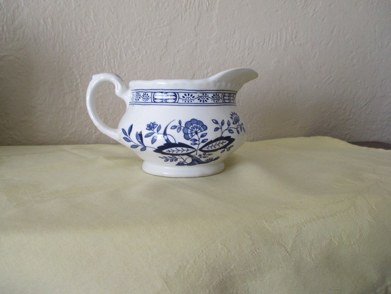 Blue Heritage Creamer English Creamer Hand Engraved Syrup Etsy
