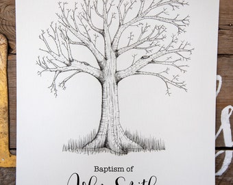 Fingerprint Tree for Baptism, Wedding, reunion, etc