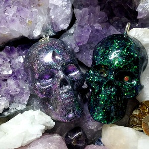 Galaxy Skull Keyring, Necklace, Pendant - [VARIATIONS AVAILABLE]