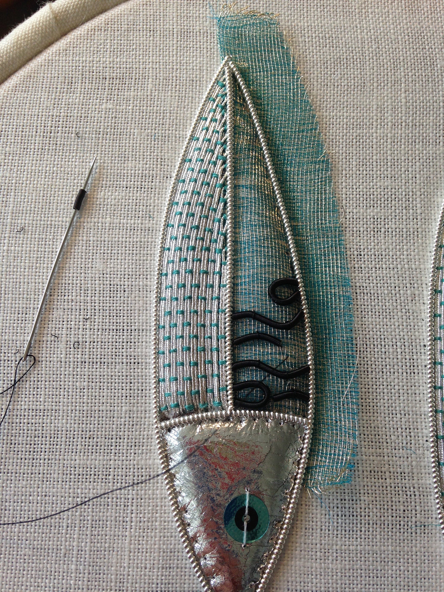 Metalwork Embroidery Hastings Mackerel Kit Etsy UK