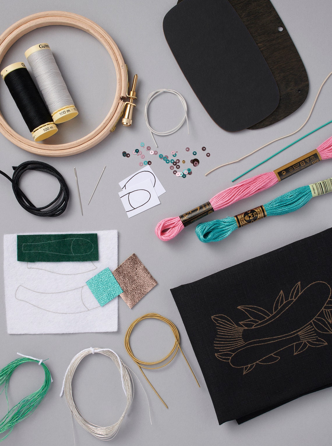 V&A Netsuke Fish Metalwork Embroidery Kit Etsy