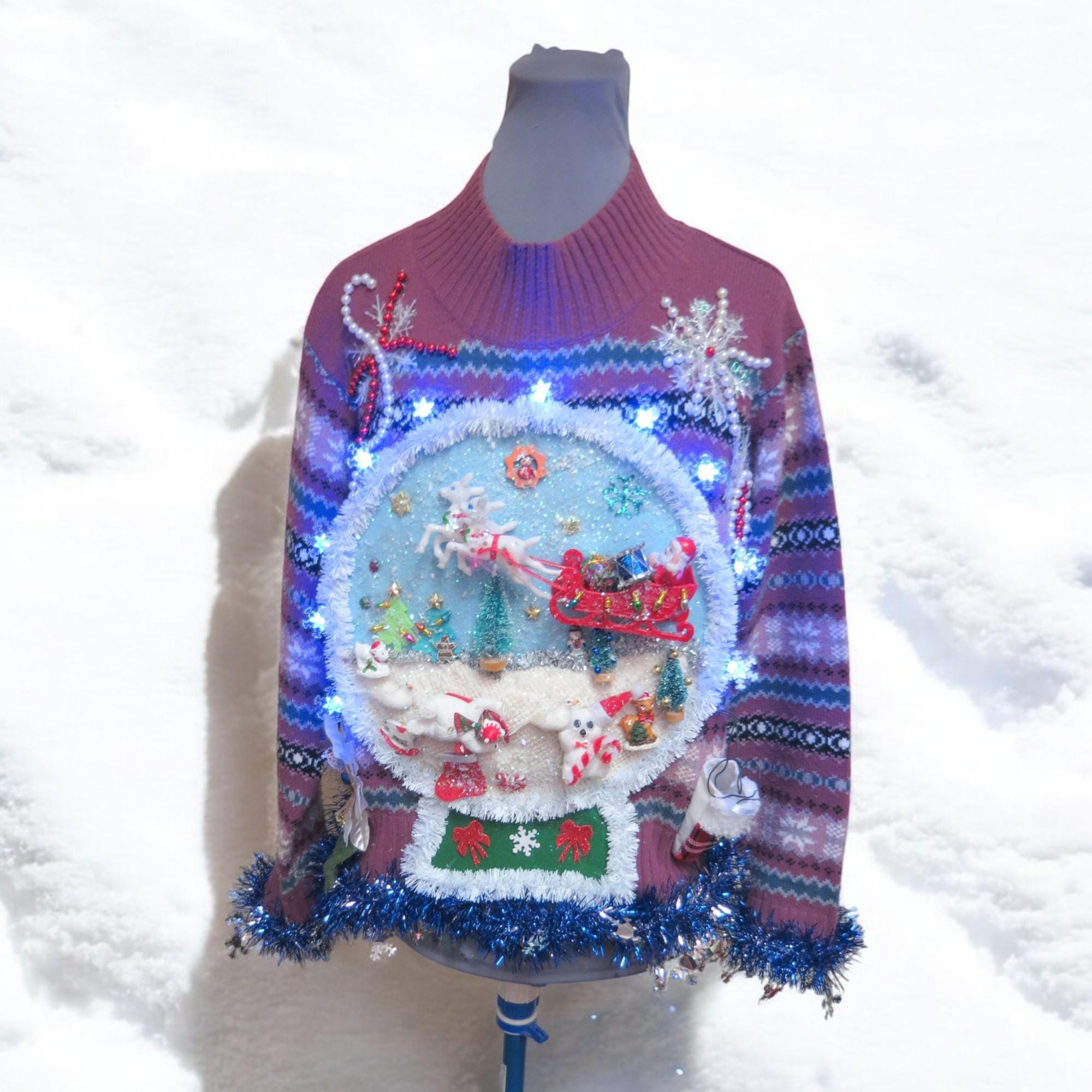 Ugly Christmas Snow Globe Sweater