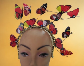Butterflies Hairband, Kentucky Derby, Tea Party Hat, Wedding  display picture 1