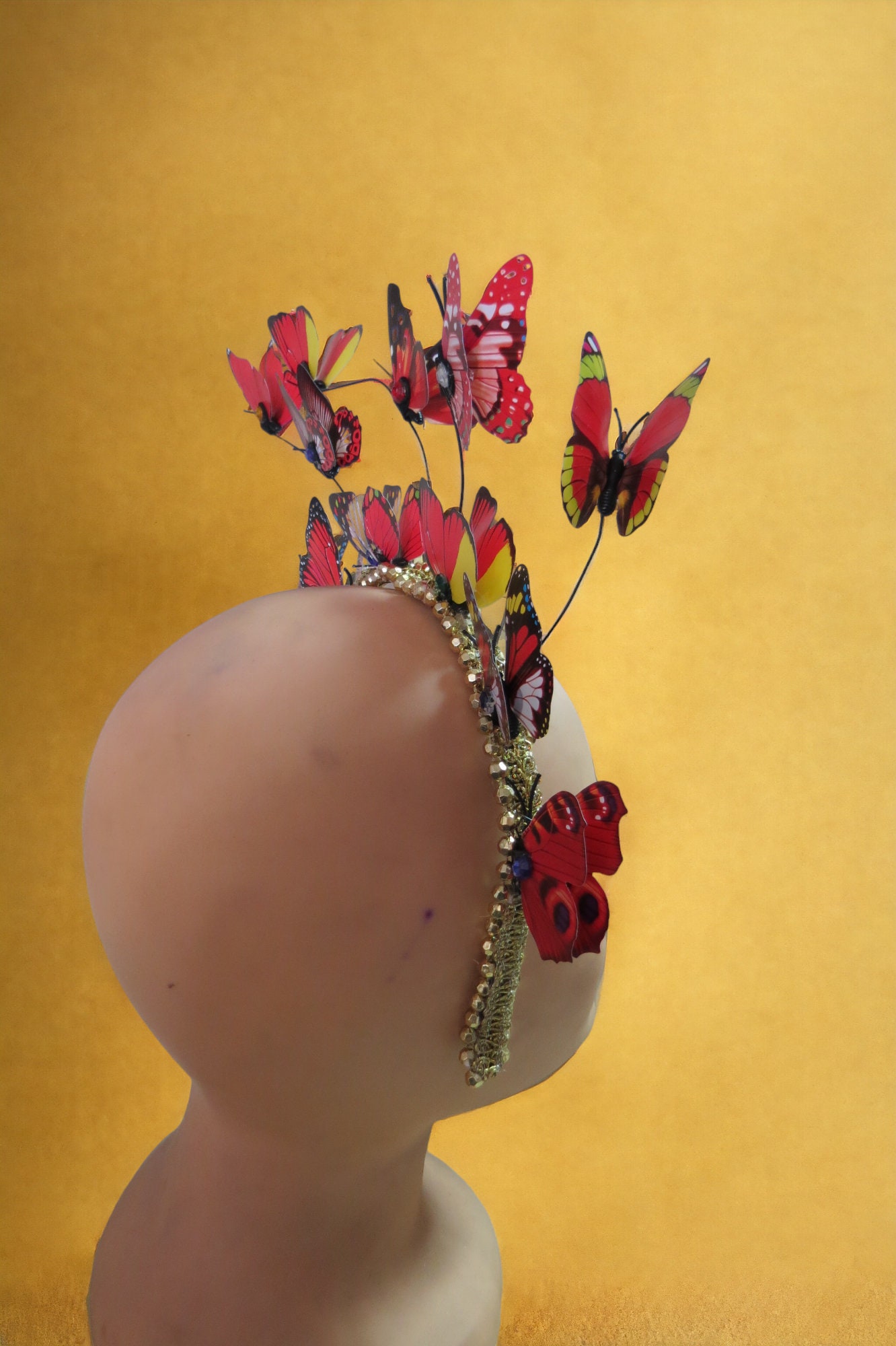 Butterflies Hairband, Kentucky Derby, Tea Party Hat, Wedding  display picture 3