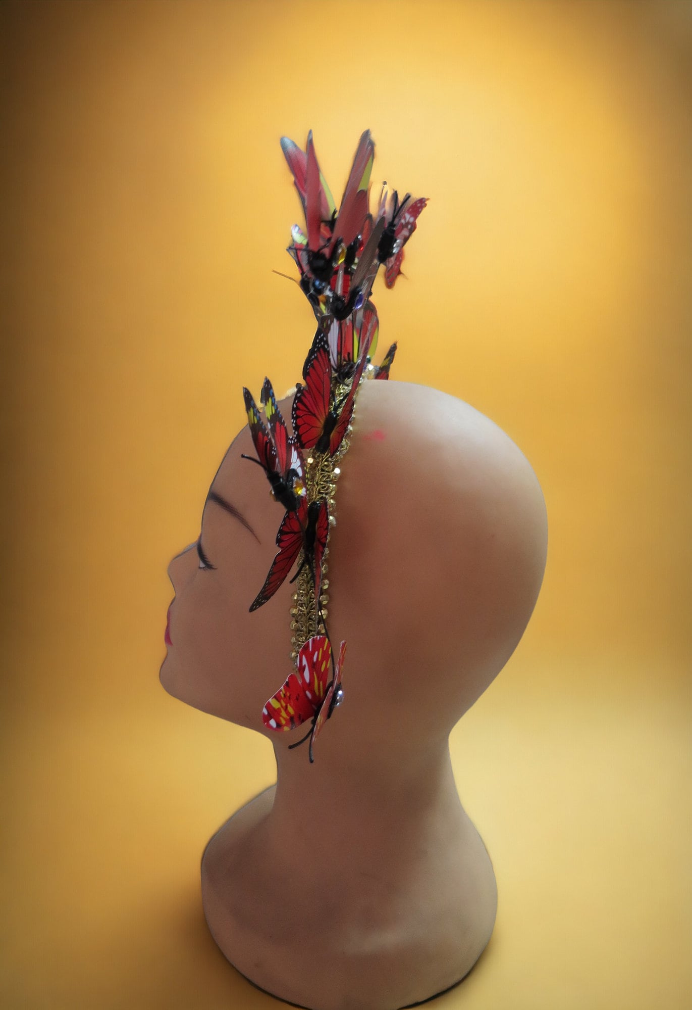 Butterflies Hairband, Kentucky Derby, Tea Party Hat, Wedding  display picture 1