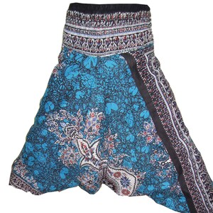 Vintage Harem Pants- Baggy Loose Genie Harem Pants Trouser jumpsuit Yoga Boho Gypsy Indian women Ladies Alibaba Flower Printed Pants