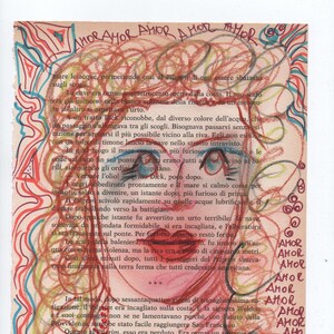 ritratti unici su vecchie carte、potrai scegliere tra 10 pezzi unici AdalgisArt