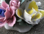 Vintage porcelain candle holder
