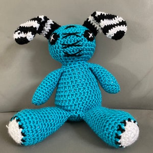 Gehaakt Zombiekonijntje - Bonkers Blauw