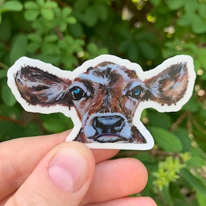 Baby Calf Sticker: Waterproof Vinyl Decal for Laptop, Car