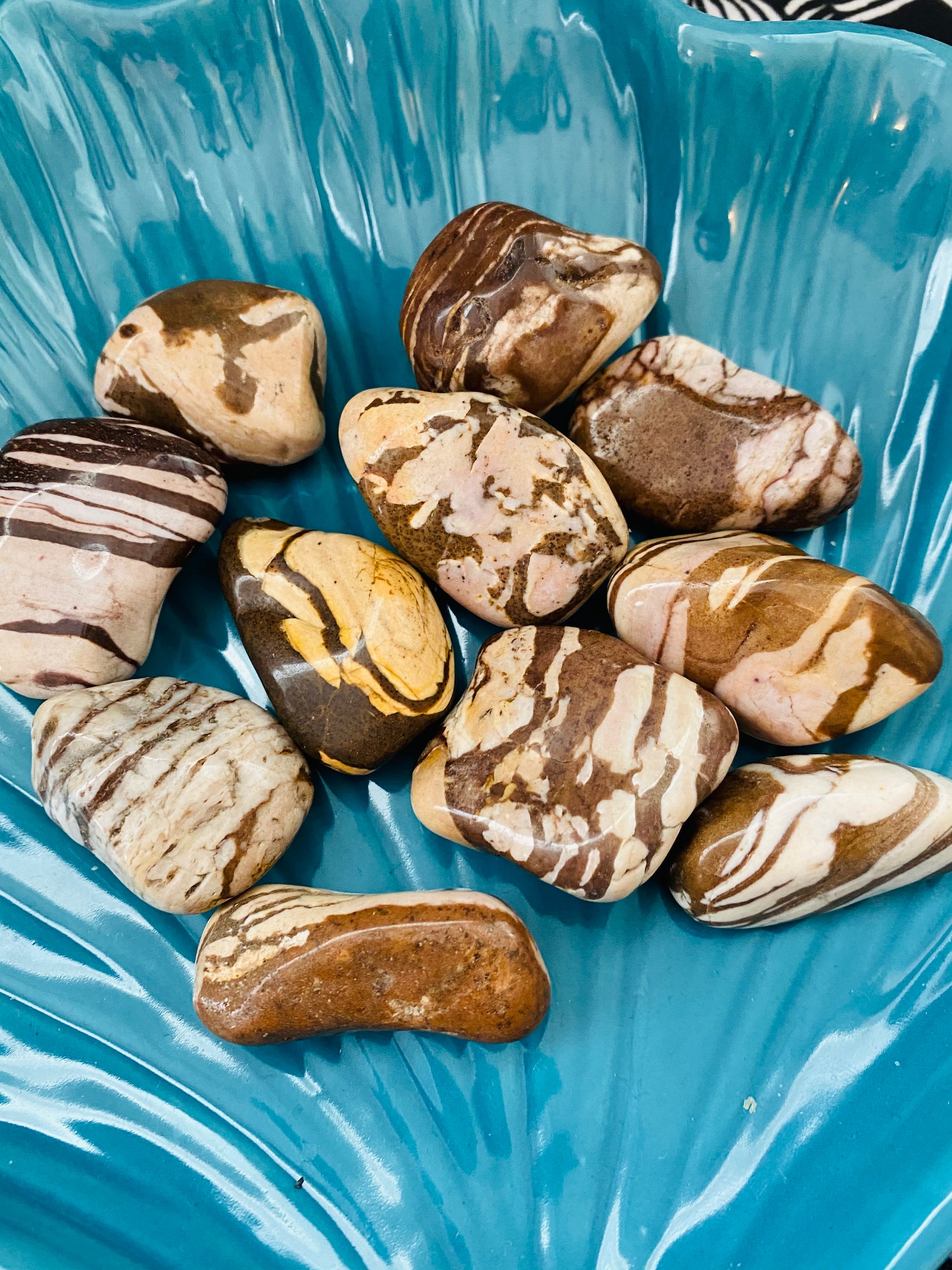 Large Red Zebra Jasper 3040 Mm Polished Tumblestone Tumble Etsy UK