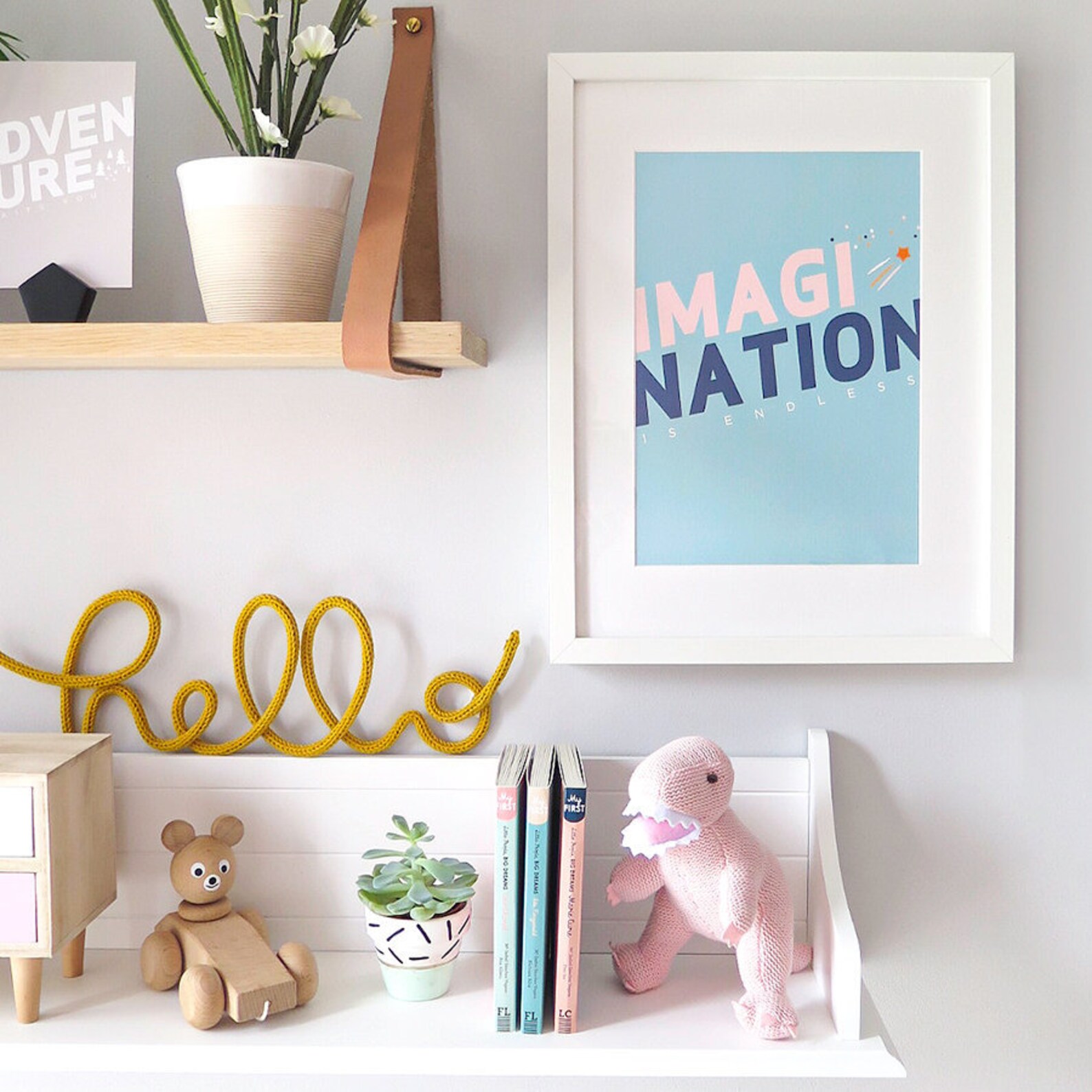 A4 Imagination Kids Nursery Print - Etsy