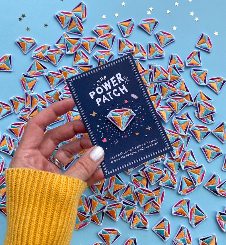 Power Patch: Embroidered Gem Patch for Kids - Courage, Love, Strength ...