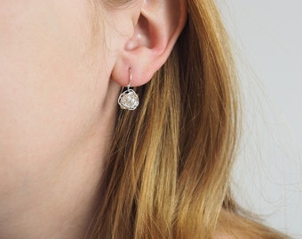Sterling Silver Knot Earrings, Tie The Knot Earrings, Bridesmaids Gift