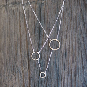 Sterling Silver MOVEMENT Necklace • Multi Strand Necklace • Sterling Silver Movement Necklace • Sterling Silver Statement Necklace