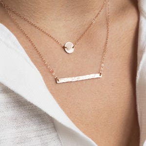 Dainty INITIAL Necklace in Sterling Silver, Gold Filled or Rose Gold Filled Personalized Necklace Personalized Gift Layering Necklace image 5
