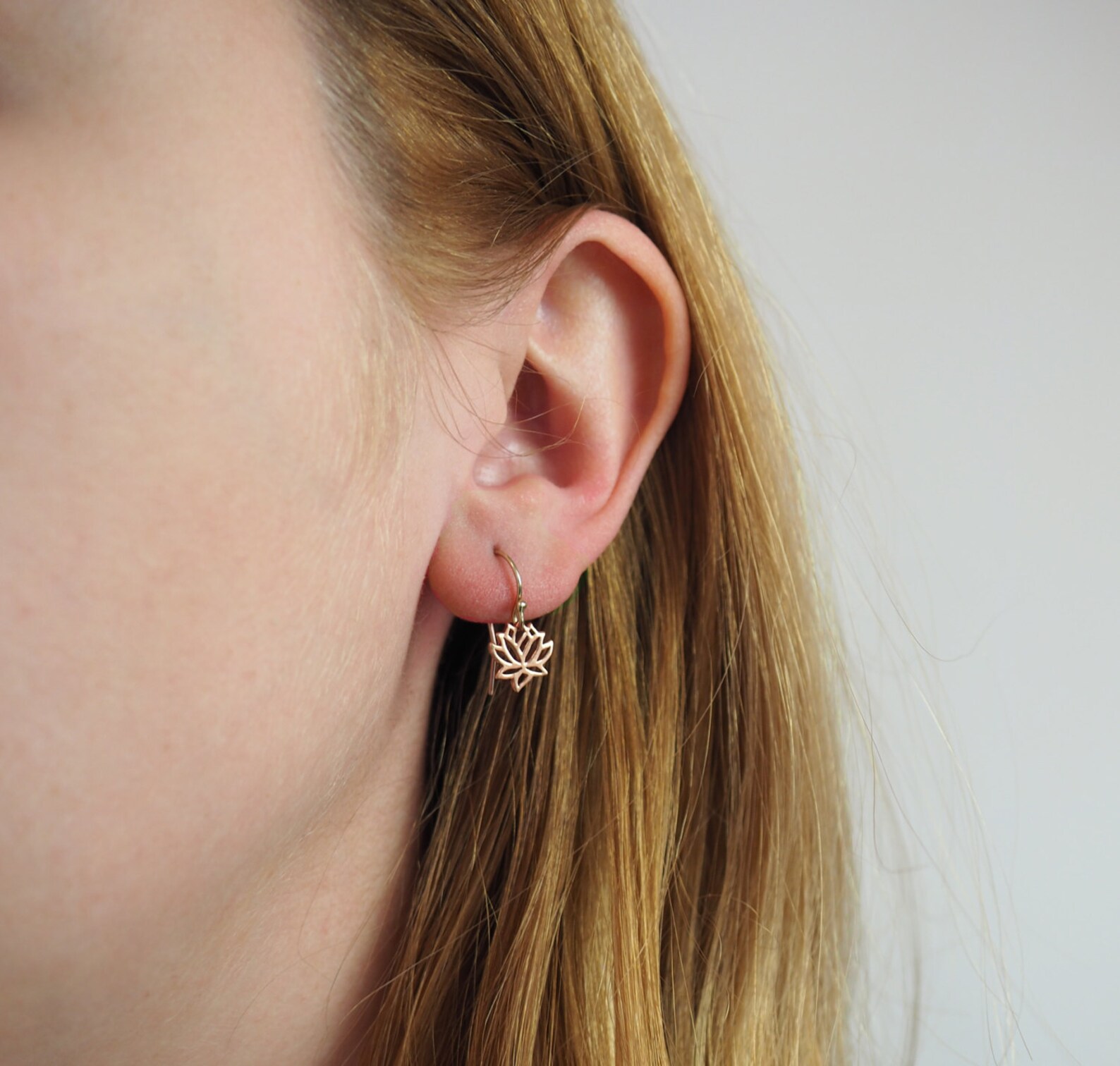 Petite Lotus Earrings