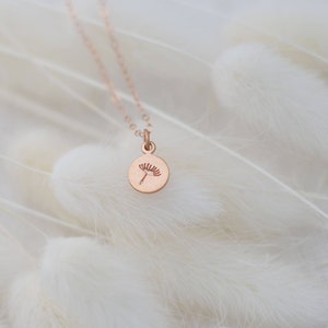 Dainty DANDELION in Sterling Silver, Gold or Rose Gold • Good Luck Necklace • Nature Lover Gift • Layering Necklace
