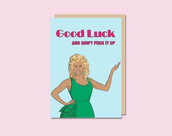 RuPaul Card | RuPaul Good Luck Card | Drag Race Card | good luck | A6 Greeting Card