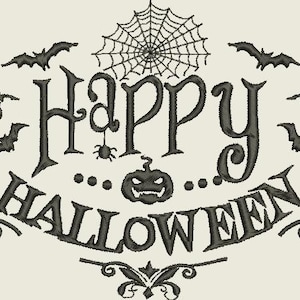 Diseño de bordado de Halloween espeluznante - Descarga digital instantánea - Varios formatos de archivo disponibles - Sin artículos físicos - Licencia extendida