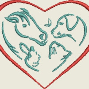 Embroidery Design - Animal Lover Digital Download with Various Formats for Machine Embroidery Sewing - No Refunds, Resale Prohibited