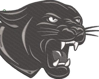 Panther Head 2 Embroidery Design - Digital Download