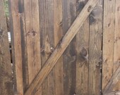 RUSTIC BARN DOOR Wood Shutter Wedding Photography Backdrop Dark Walnut 3ftx5ft Studio Back Drop Store Sign Display Z or X Design Unique