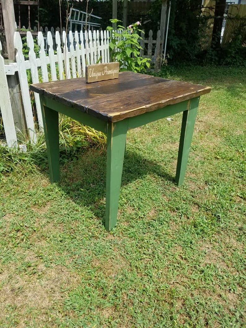 RUSTIC FARMHOUSE TABLE Farm House Kitchen Table Small Island Etsy