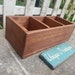 Rustic FARMHOUSE BOX CRATE W Dividers Bathroom Kitchen Wine - Etsy
