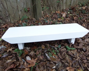 TABLE RISER Unique Primtiques Primitive Country White 8-3/4"x30"x 6-1/2"h Monitor Computer Plant TV Riser Bench Custom Sizes Colors
