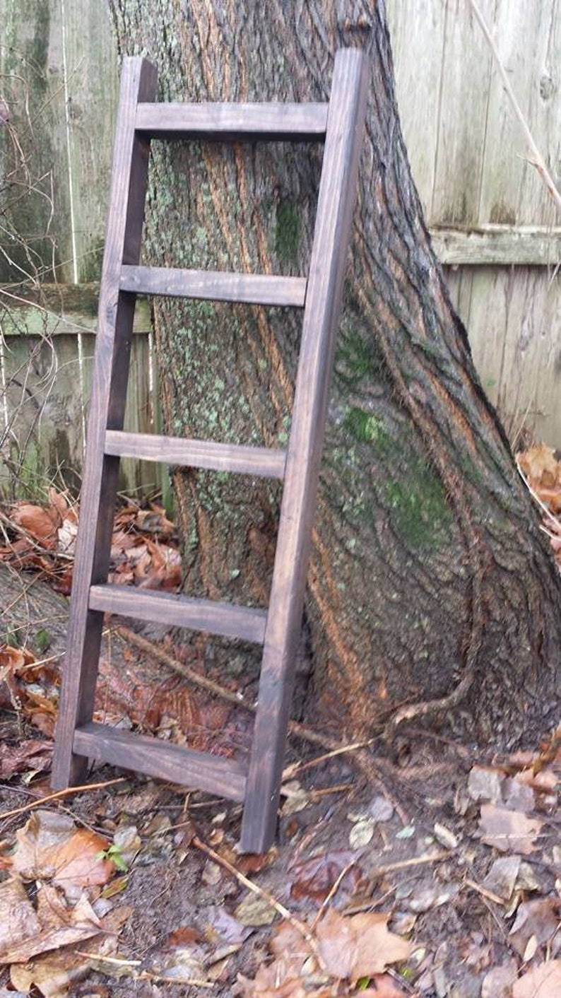 RUSTIC WOOD LADDER Home Decor Custom Sizes Colors Jewelry Etsy