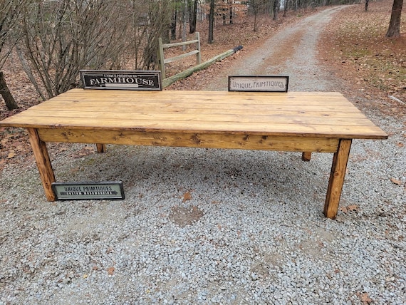 Primitive farm table deals