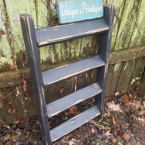 BLANKET Ladder Rustic Primitive Distressed Wood Quilt Scarf Tie Towel Rack Home Cabin Lodge Decor Custom Sizes Colors By Unique Primtiqus