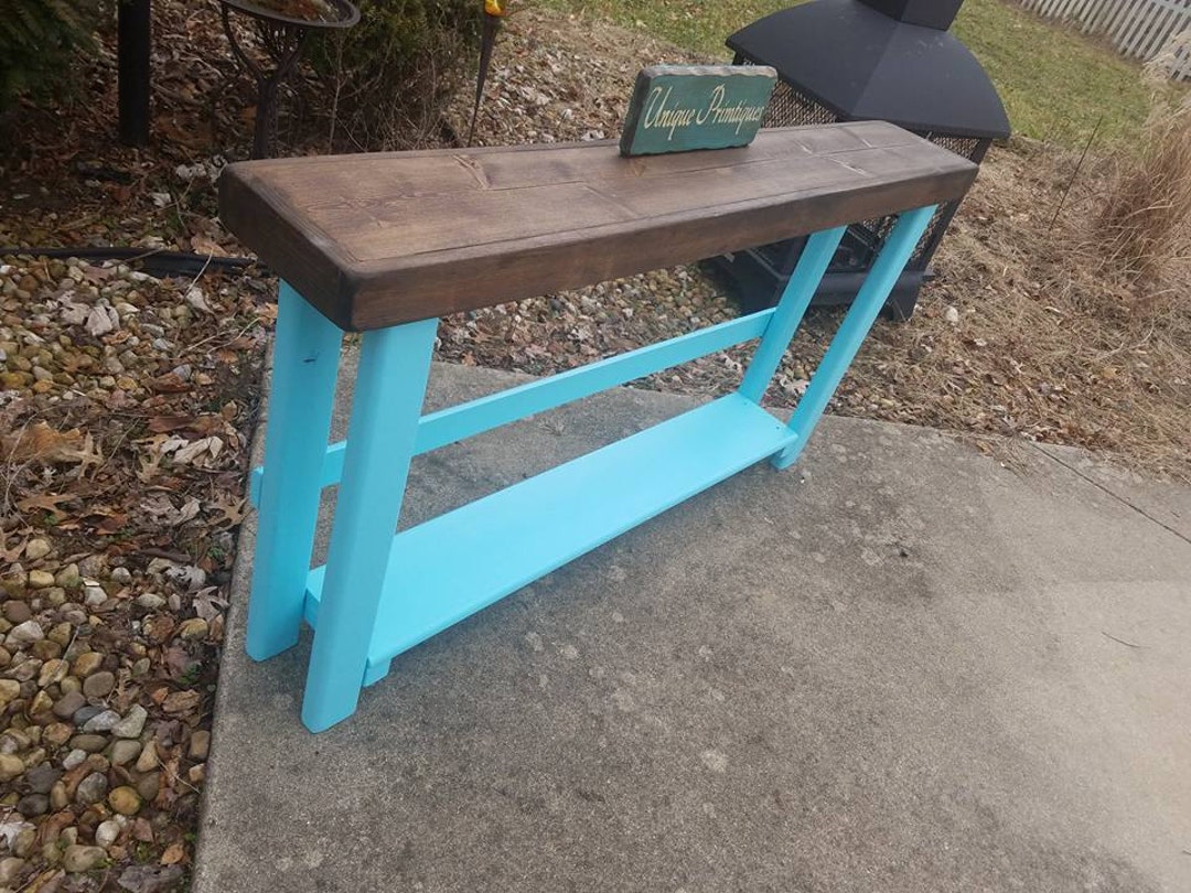 Sofa Console Table Rustic COASTAL LIVING Accent by Unique Primtiques ...