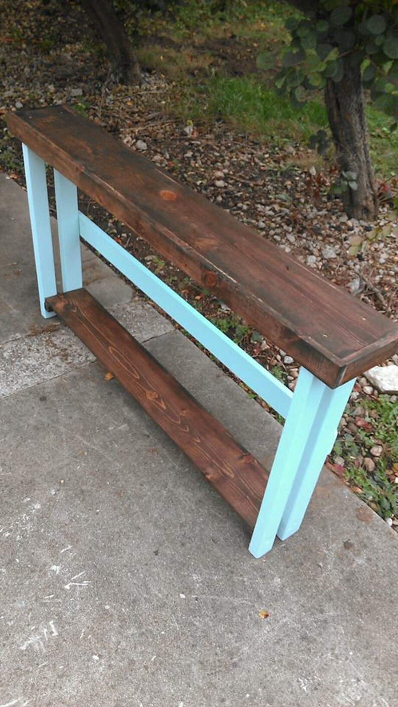 SOFA TABLE Accent Rustic Hall Entryway Console Reclaimed Wood | Etsy